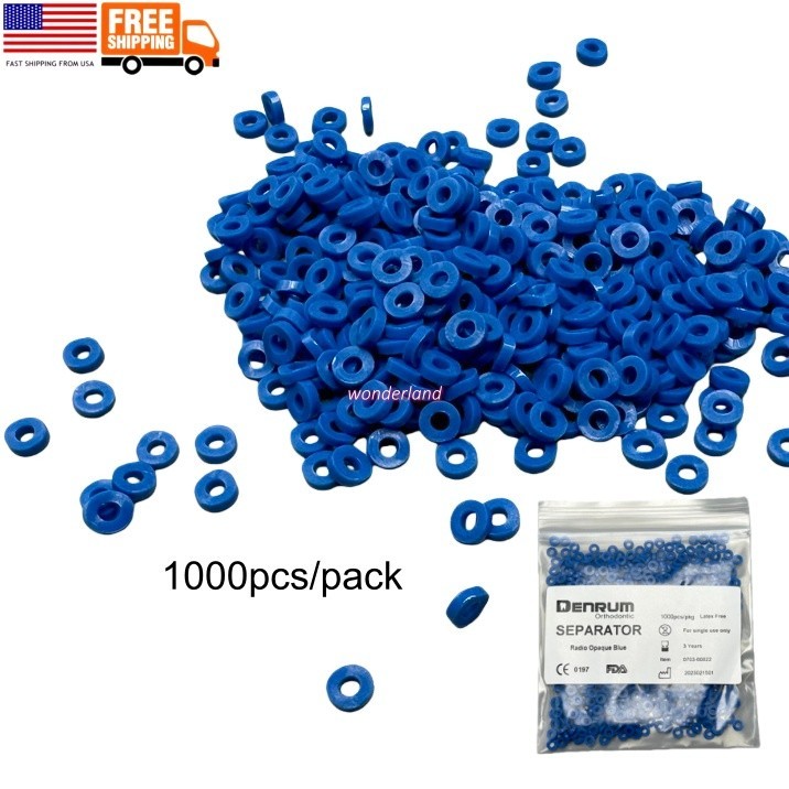 1000pcs Ortho Elastic Separator Dental Rubber Bands Tie Gap Ring Non-latex