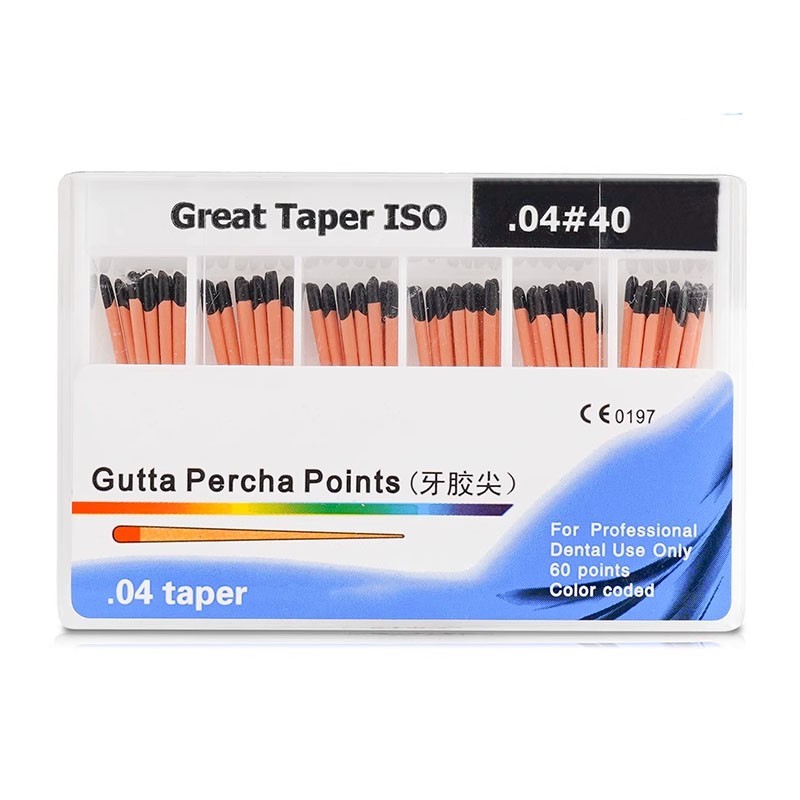 10Packs Dental Gutta Percha Point Absorbent Paper Points Taper 02/04/06 15-40#