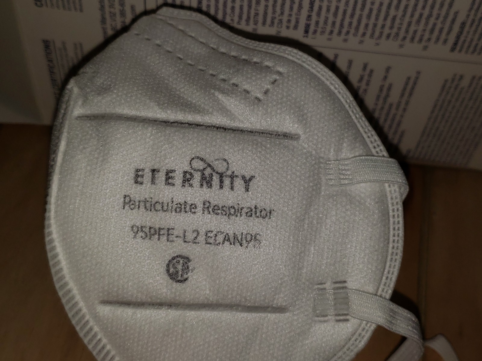 20 Pcs 95FPE Particulate Respirator Surgical Mask CSA Approved Filters 95%+ PFE