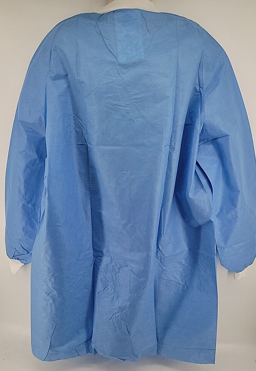 Kimtech Lab Coats A8 Certified Knit Cuffs 10034 Case of 25 Blue 2XL