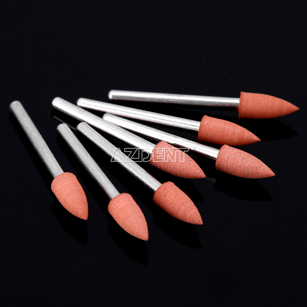 10packs Dental 0413 Brownie Polishers Bur FG 1.6MM Shank Mini Points AZDENT