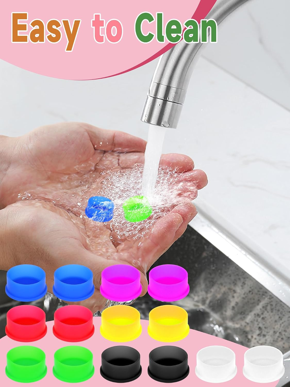 14 Pack 5-100Ml Vial Caps (7 Colors) Peptide Caps for for 5Ml 10Ml 20Ml 30Ml Gla