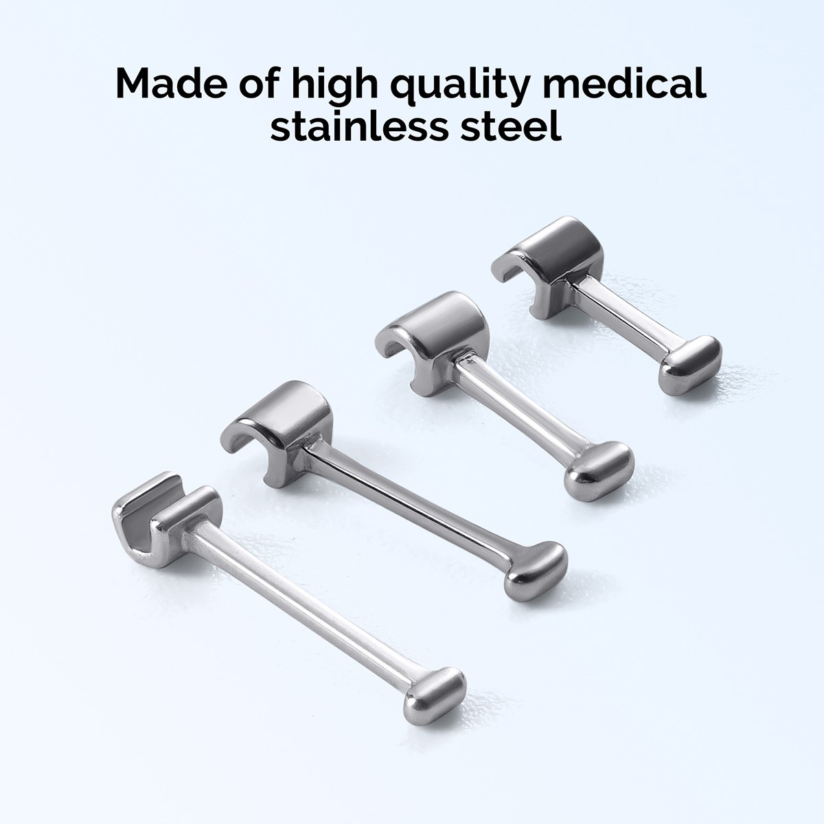 AZDENT Dental Ortho Crimpable Hooks Use Archwires 1.6/1.8/2.1/2.7/3.1/4/5.5/7mm