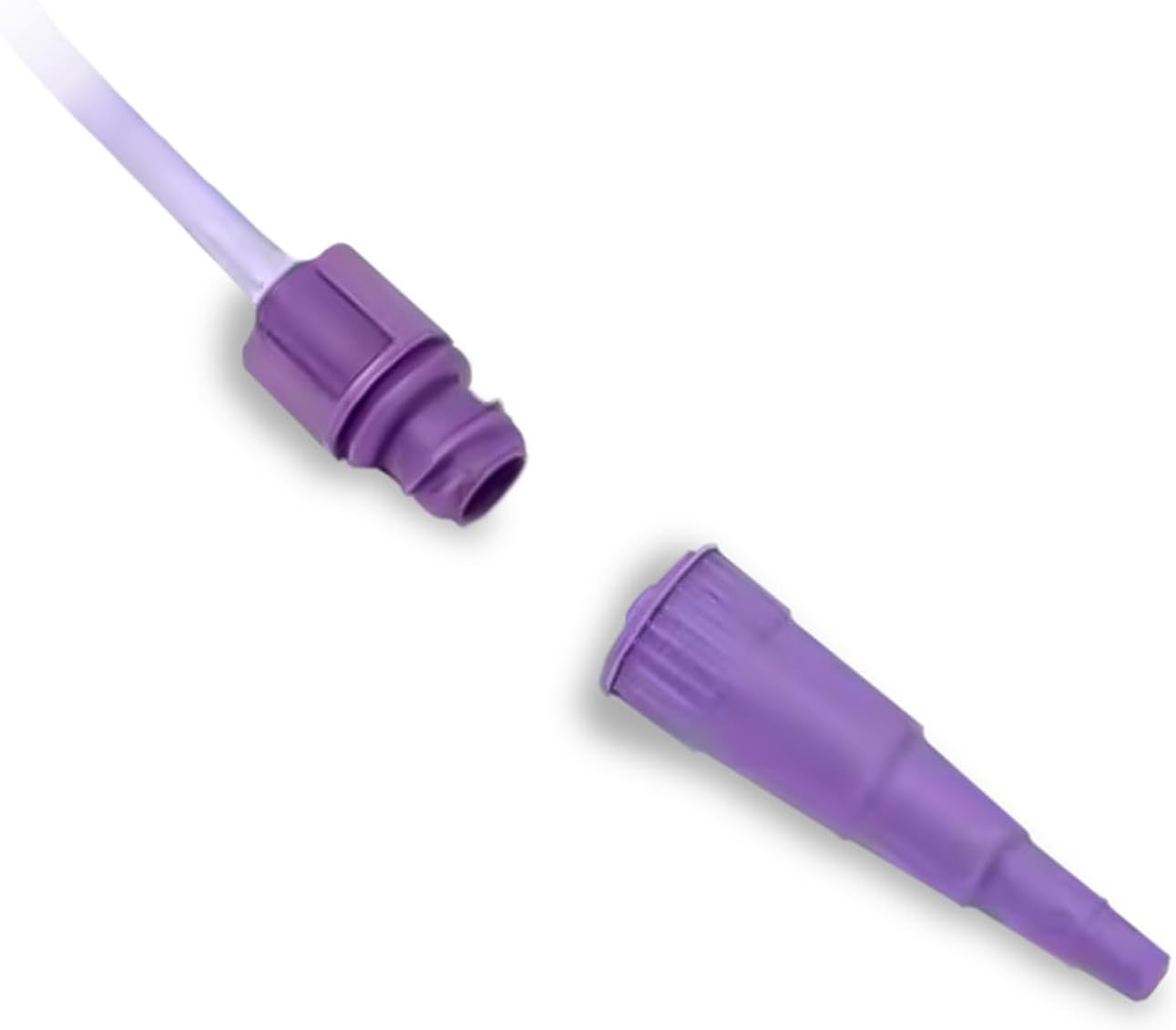 ENFit Transition Connector, 30/box, ENFit Syringe Adapter, purple
