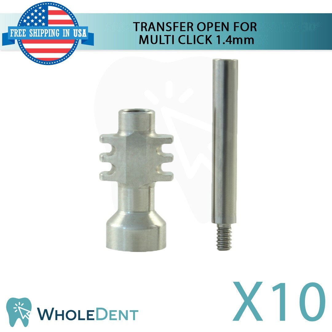 10X Impression Coping Open Tray Transfer For Multi Unit 1.4mm System Abutment