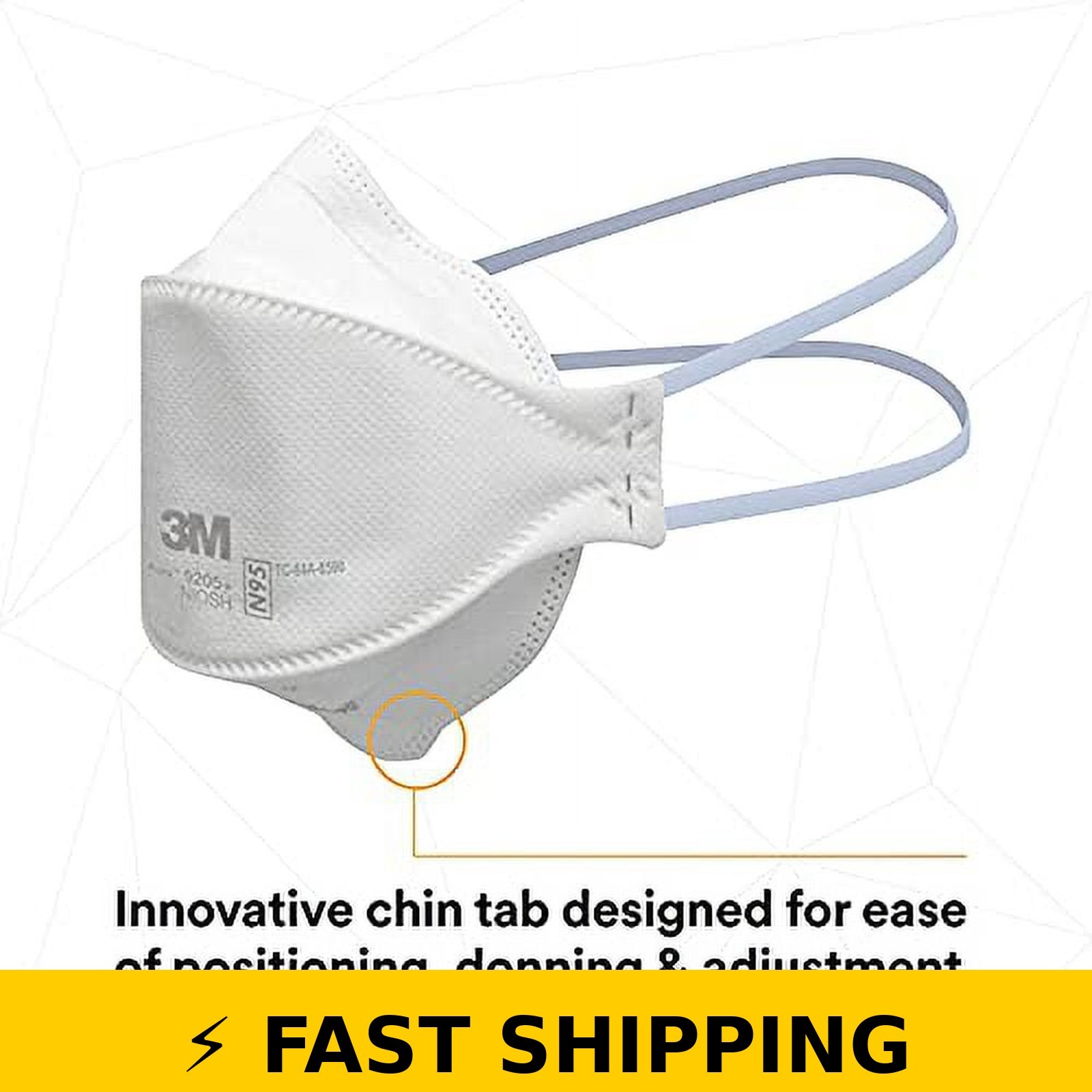 3M 9205+ Aura N95 Respirator – NIOSH Approved