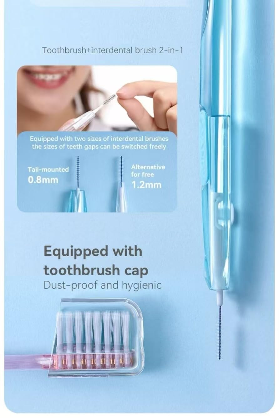YANDY Concave Orthodontic Toothbrush for Braces Brackets, 1 Count (Pack of 1)