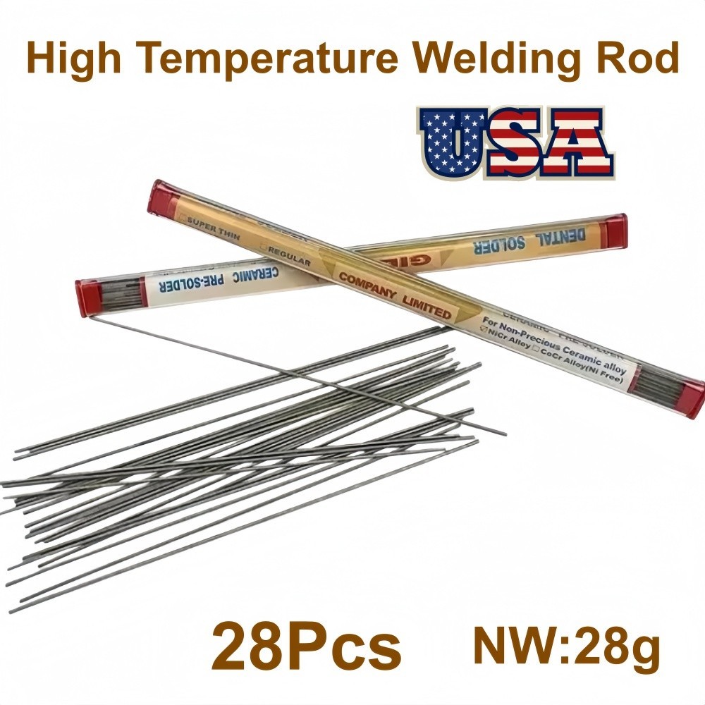 Dental NiCr Alloy Solder High Temperature Welding Rod Ceramic Soldering Material