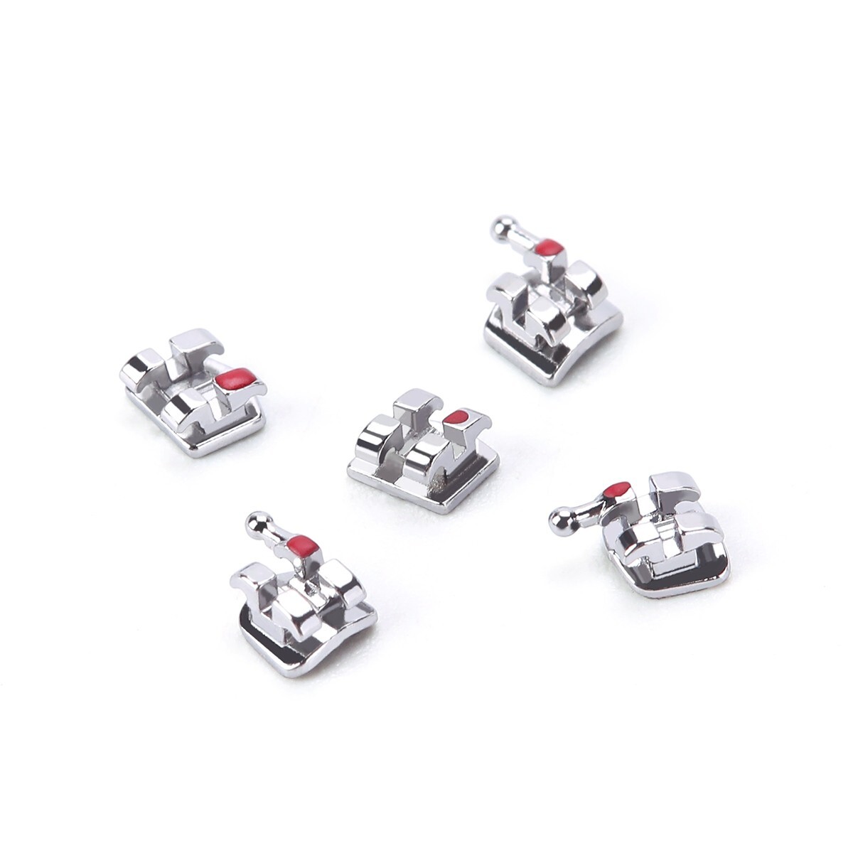 10X Dental Orthodontic Metal Brackets Braces MIM Mini Roth.018 Hooks 345 USA