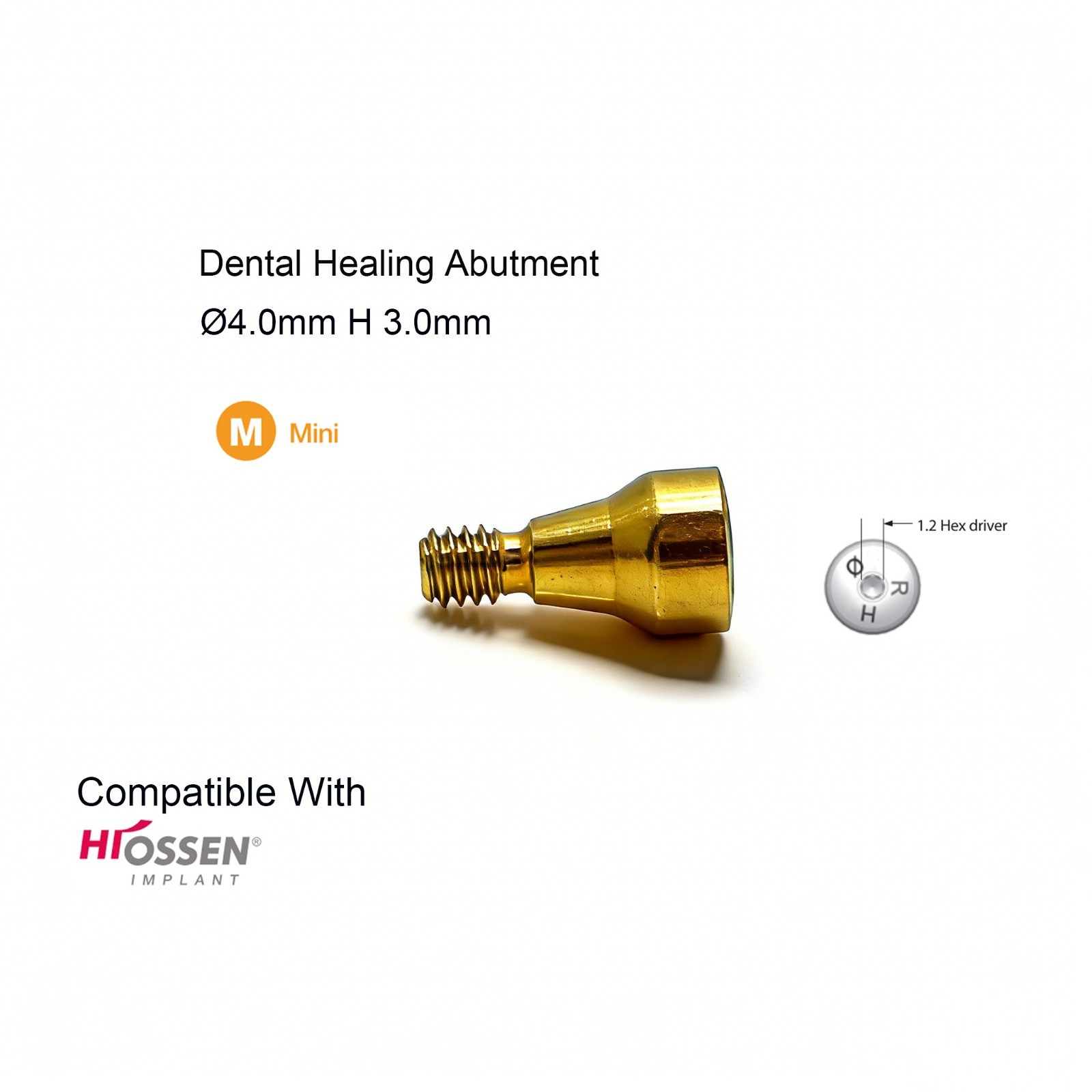 Dental Healing Abutments Fit Hiossen Osstem ET/TS Mini Regular Titanium Platform