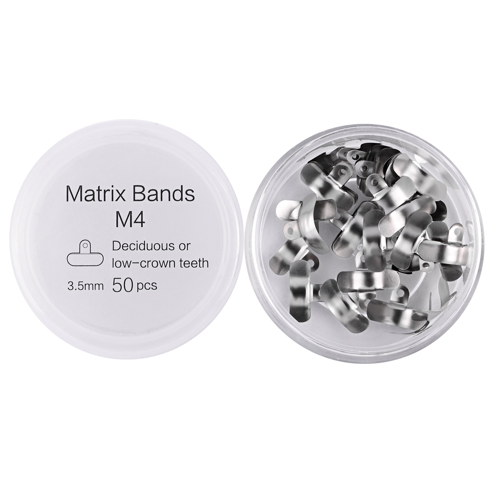 50 Pcs/box Dental Matrix Bands Palodent V3 Style Sectional Contoured Matrices US