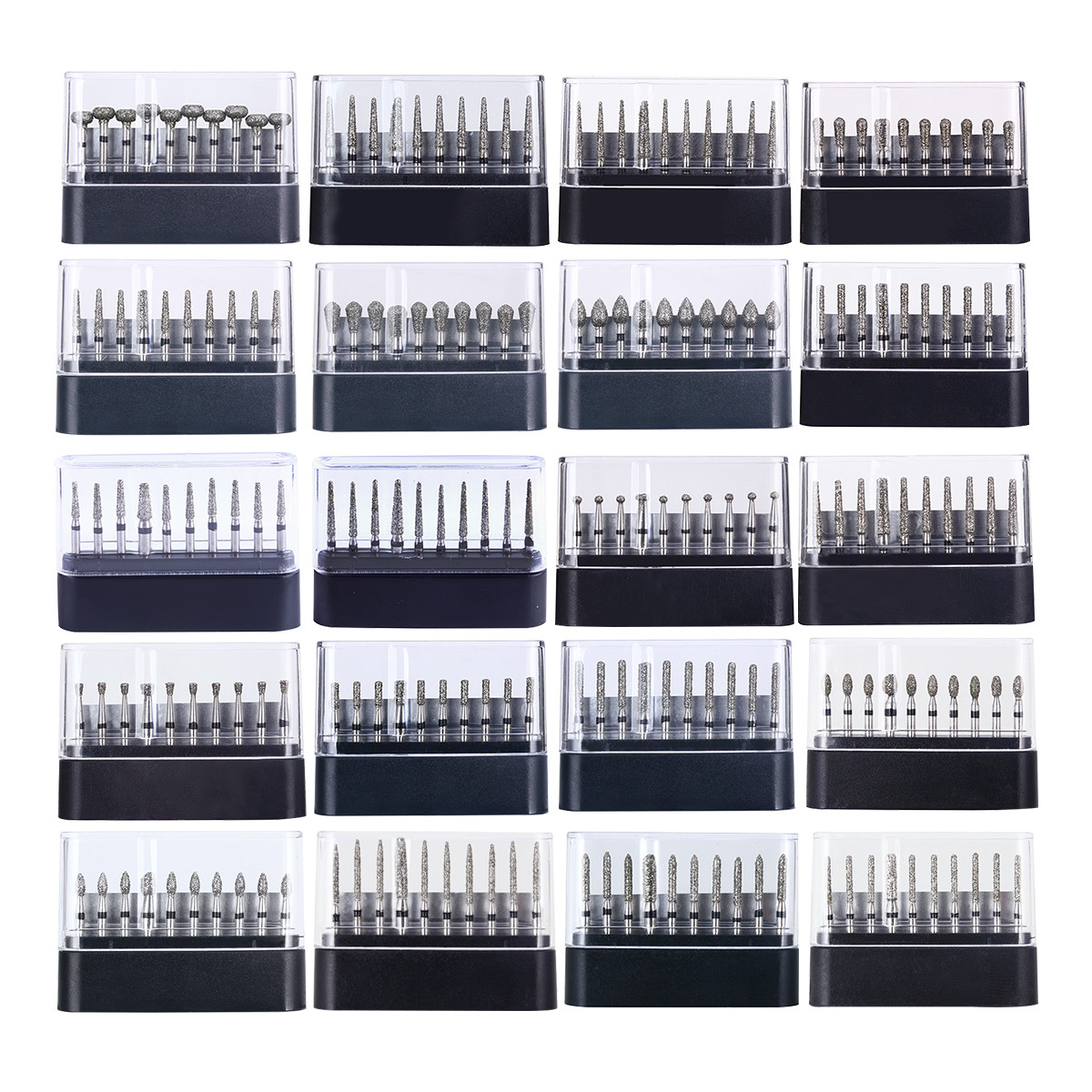 Dental Diamond FG Burs Super Coarse Round Cone Taper High Speed Polishing Drills