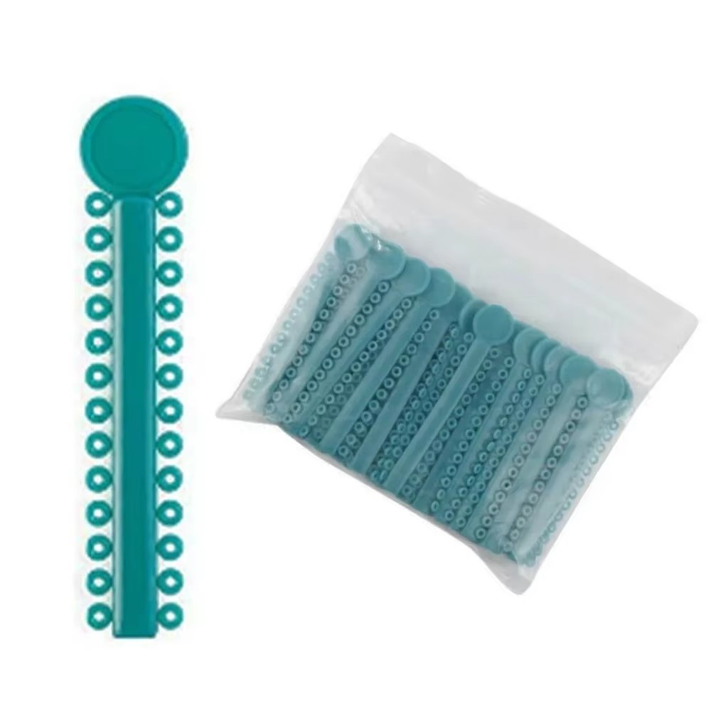 Dental Orthodontic Braces Elastic Ligature Ties Rubber Bands Single/Double Color