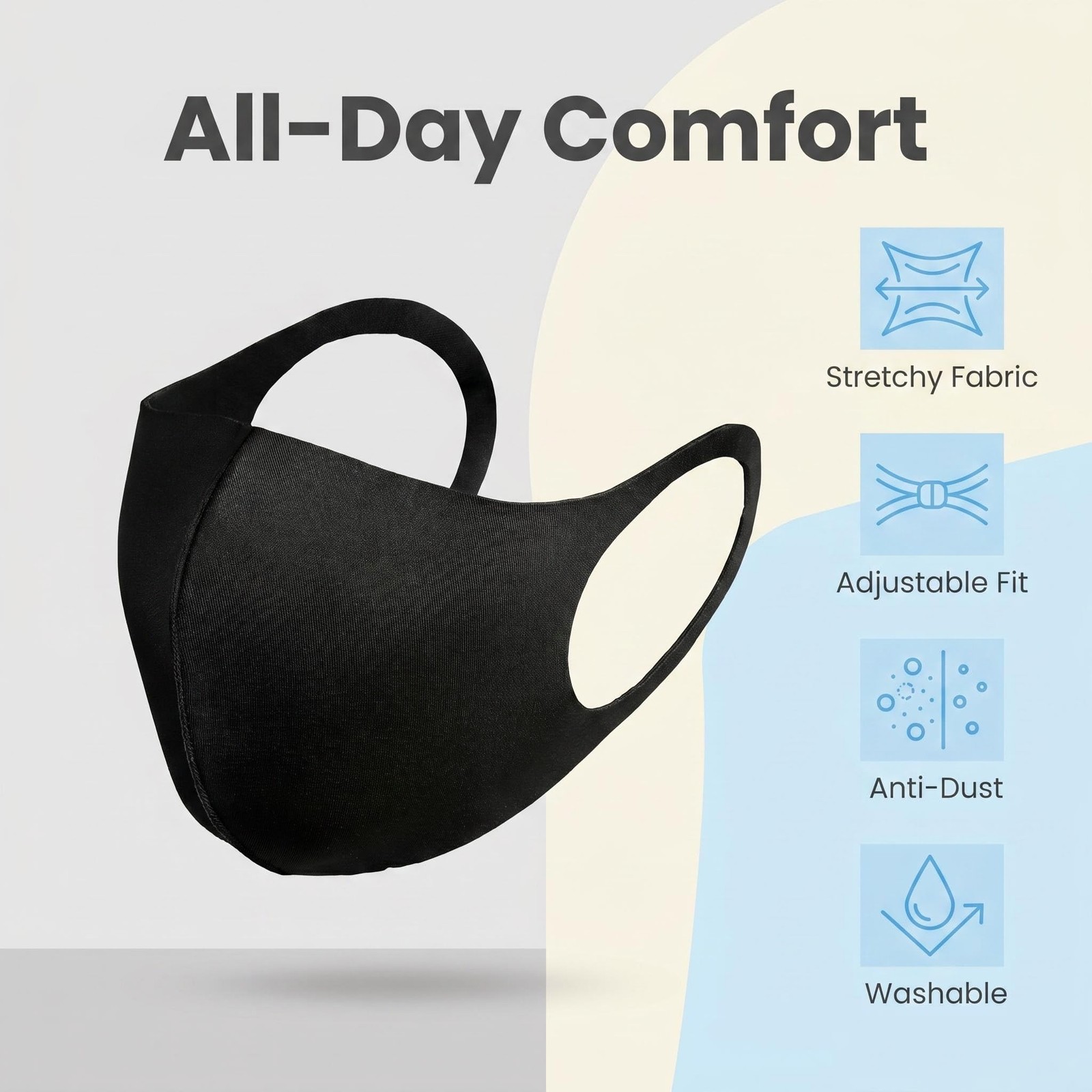 Face Mask Unisex Washable and Reusable Comfortable-20 Pack