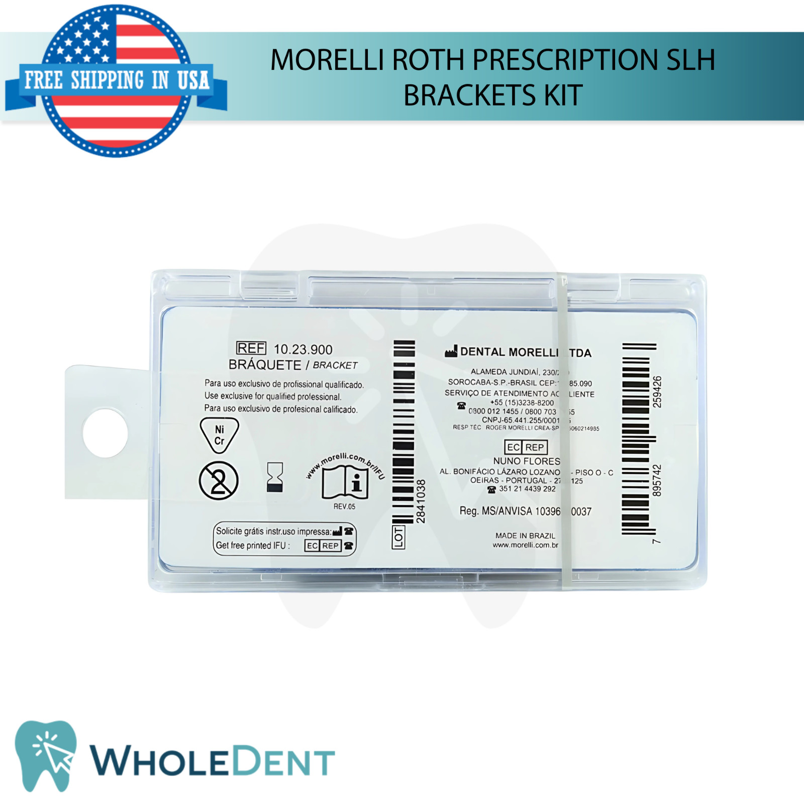 Orthodontic Dental Roth Prescription SLH Brackets Kit Morelli Dual Activation