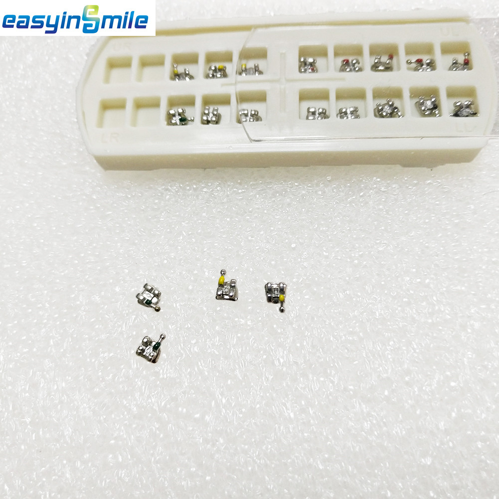 5sets Dental Orthodontic Metal Brackets Braces Mini Roth/mbt 3 4 5 Hooks 022