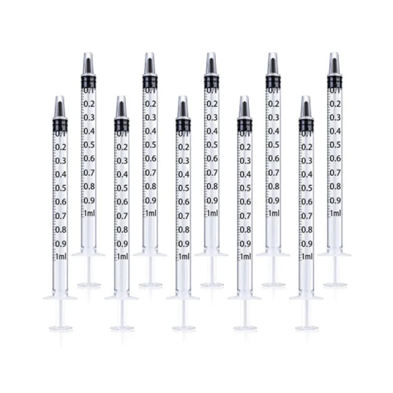 2-20Pcs 1Ml-10Ml Plastic Reusable Syringe for Measuring Nutrient Hydroponics Kit