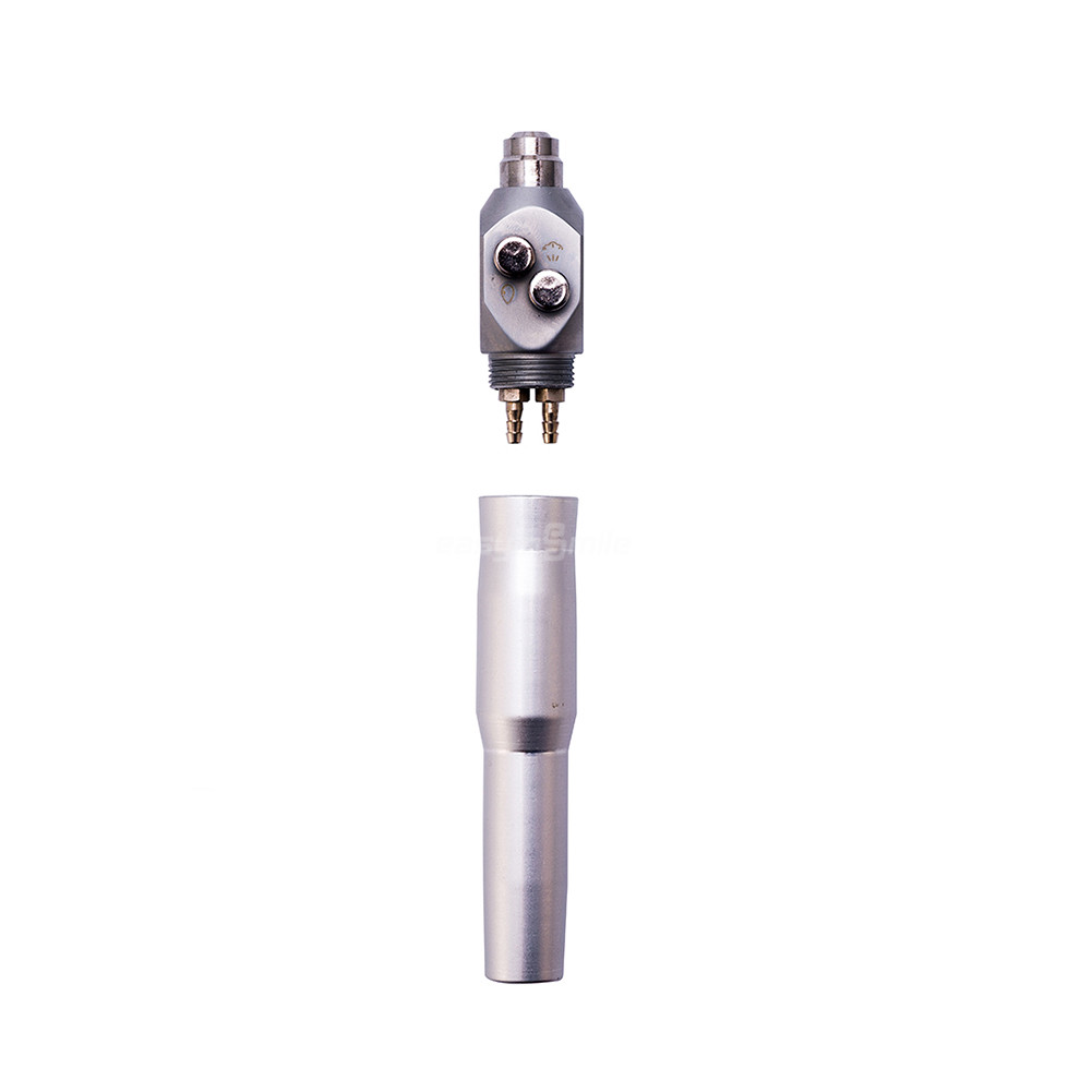 EASYINSMILE Dental 3 Way Air Water Spray Triple Syringe Handpiece 2 Nozzles Tips