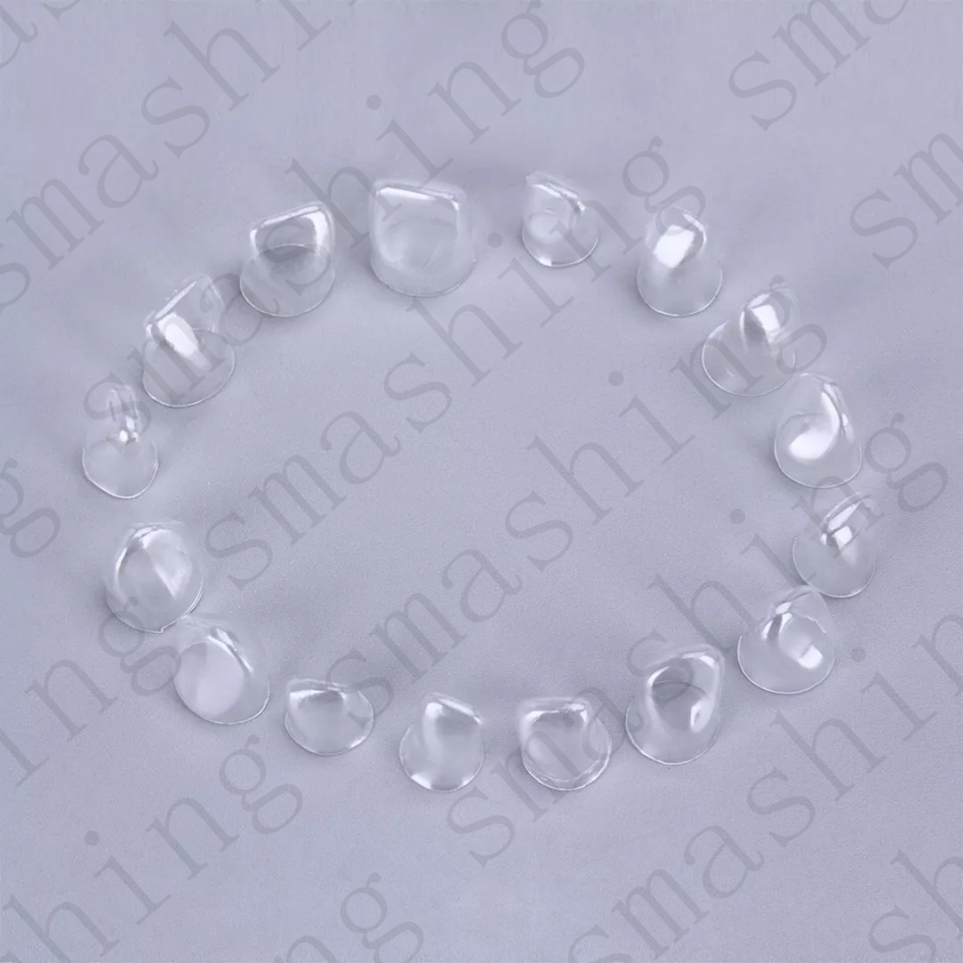 64Pcs Dental Anterior Transparent Forms For Temporary Crowns 1.910 Kit TOR VM