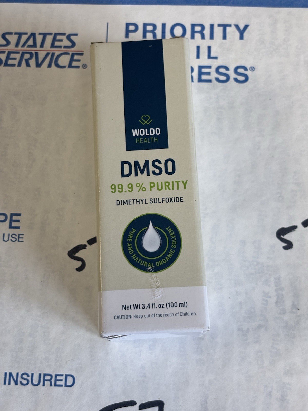 Woldo Health DMSO 99% Pharma Grade Dimethyl Sulfoxide 3.4 oz Solvent Germany