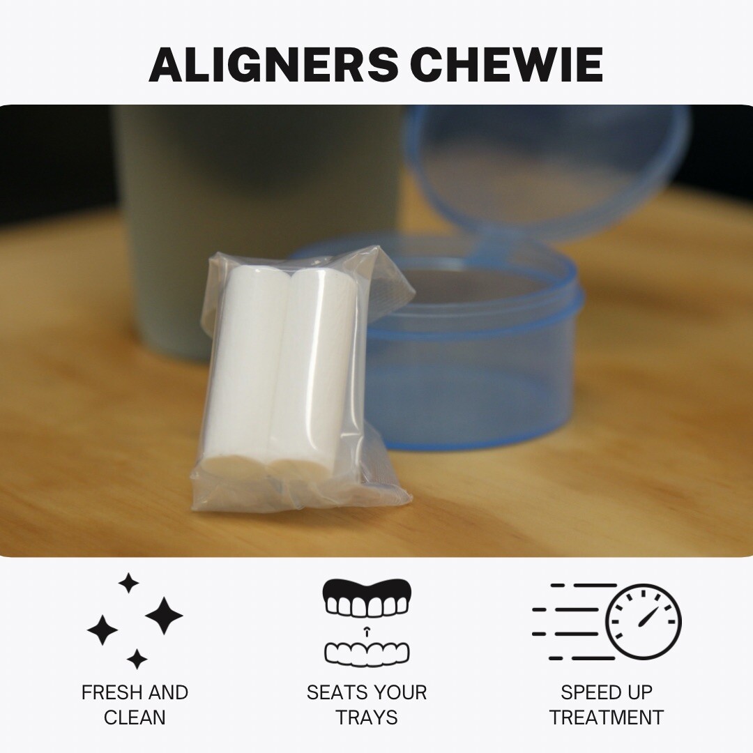 2PCs/Box NEW – Aligner Chewies/Seater Orthodontic Dental Chewies, Unscented
