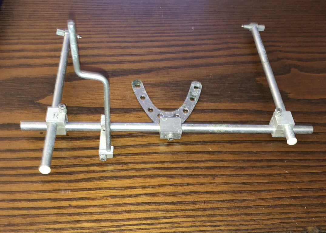 DENAR FACEBOW TRANSFER JIG TO DENTAL ARTICULATOR CAST. As Shown