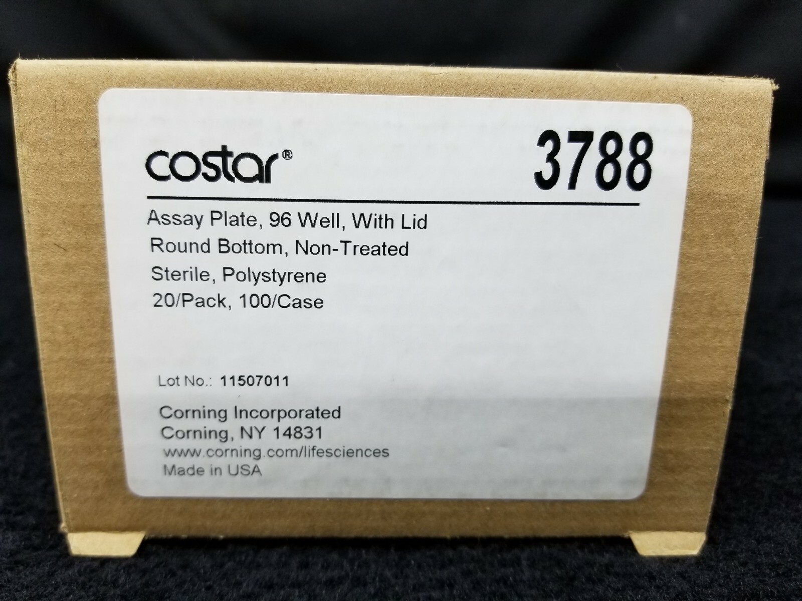 Lot of 53x Corning Costar 3788 Clear Polystyrene 96-Well Microplates