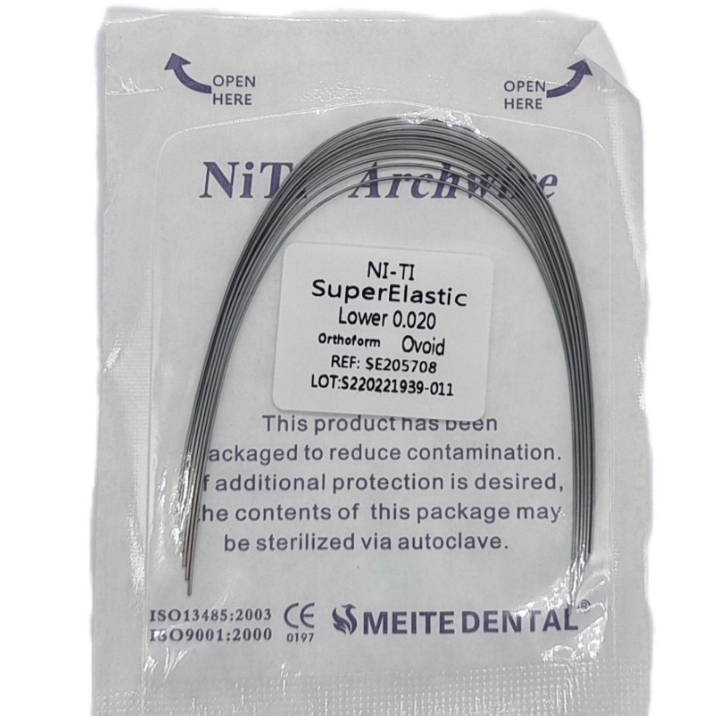 Dental Orthodontic Braces Brackets Metal Mini Roth.022 Hook 345 NITI Arch Wires