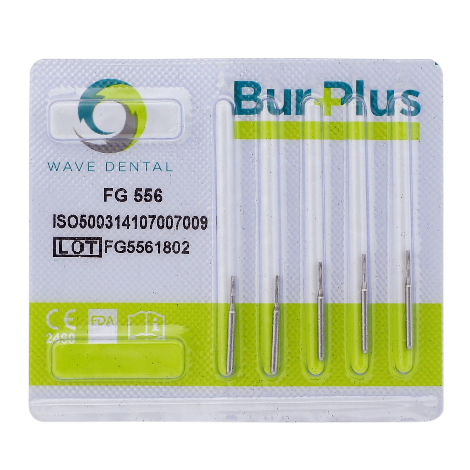 Wave Dental Operative Carbide Burs Straight Fissure Friction Grip FG 555 557 558