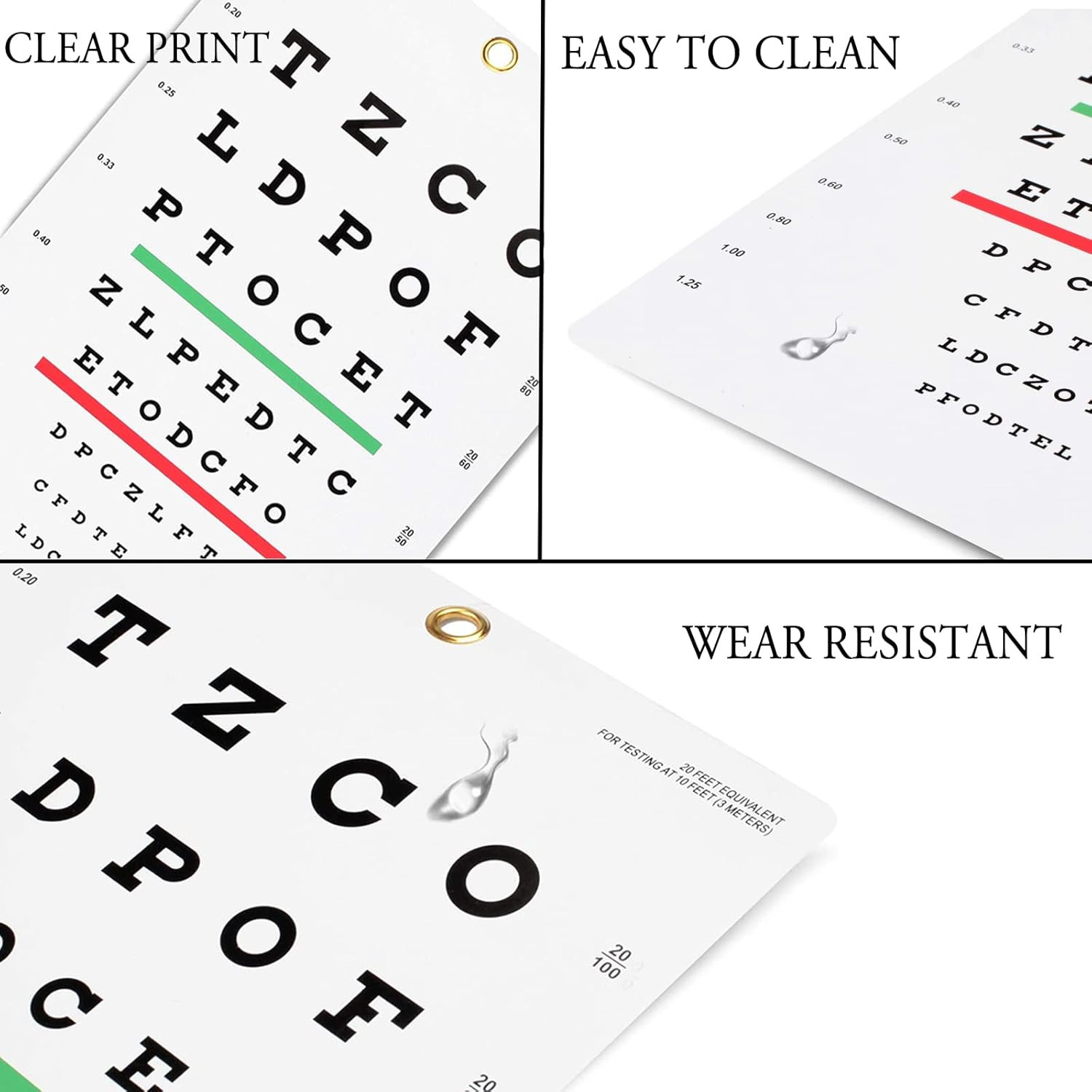 Eye Chart, Snellen Eye Chart, Wall Chart, Snellen Charts for Eye Exams 1