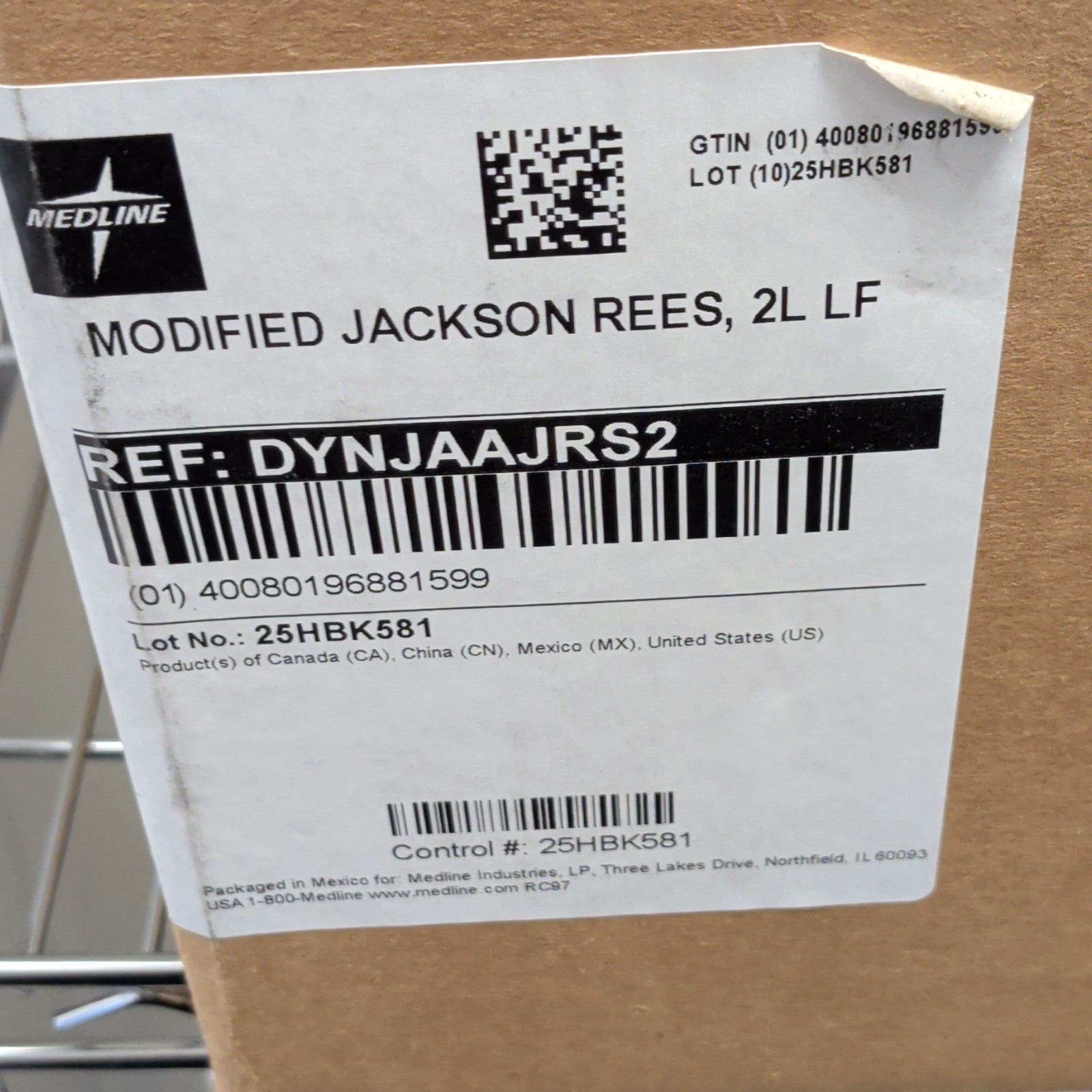 Medline Modified Jackson Rees 2L LF Anesthesia Breathing Circuit DYNJAAJRS2