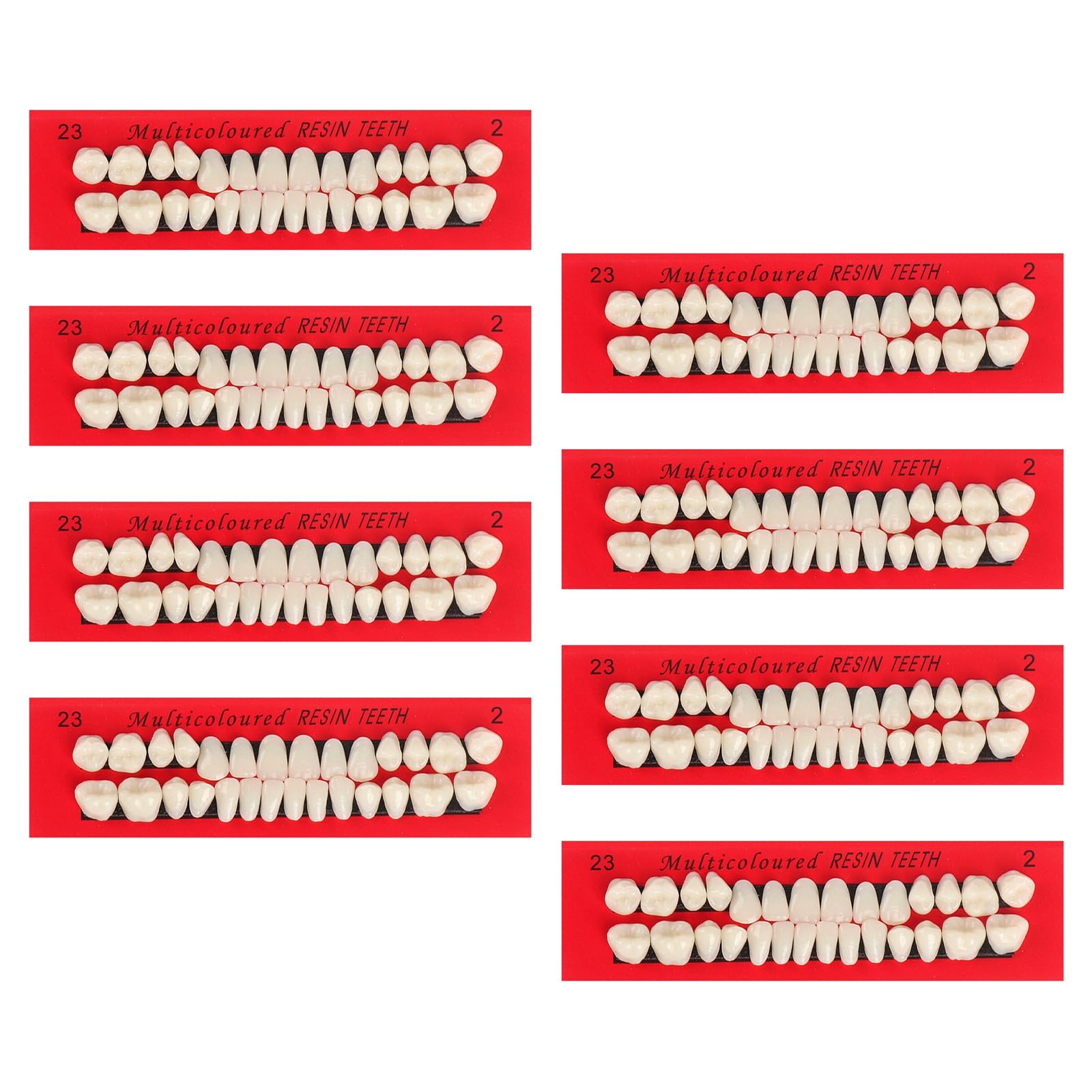 224 PCS Acrylic Resin Fake Teeth Complete Acrylic Resin Denture Dental Teeth …