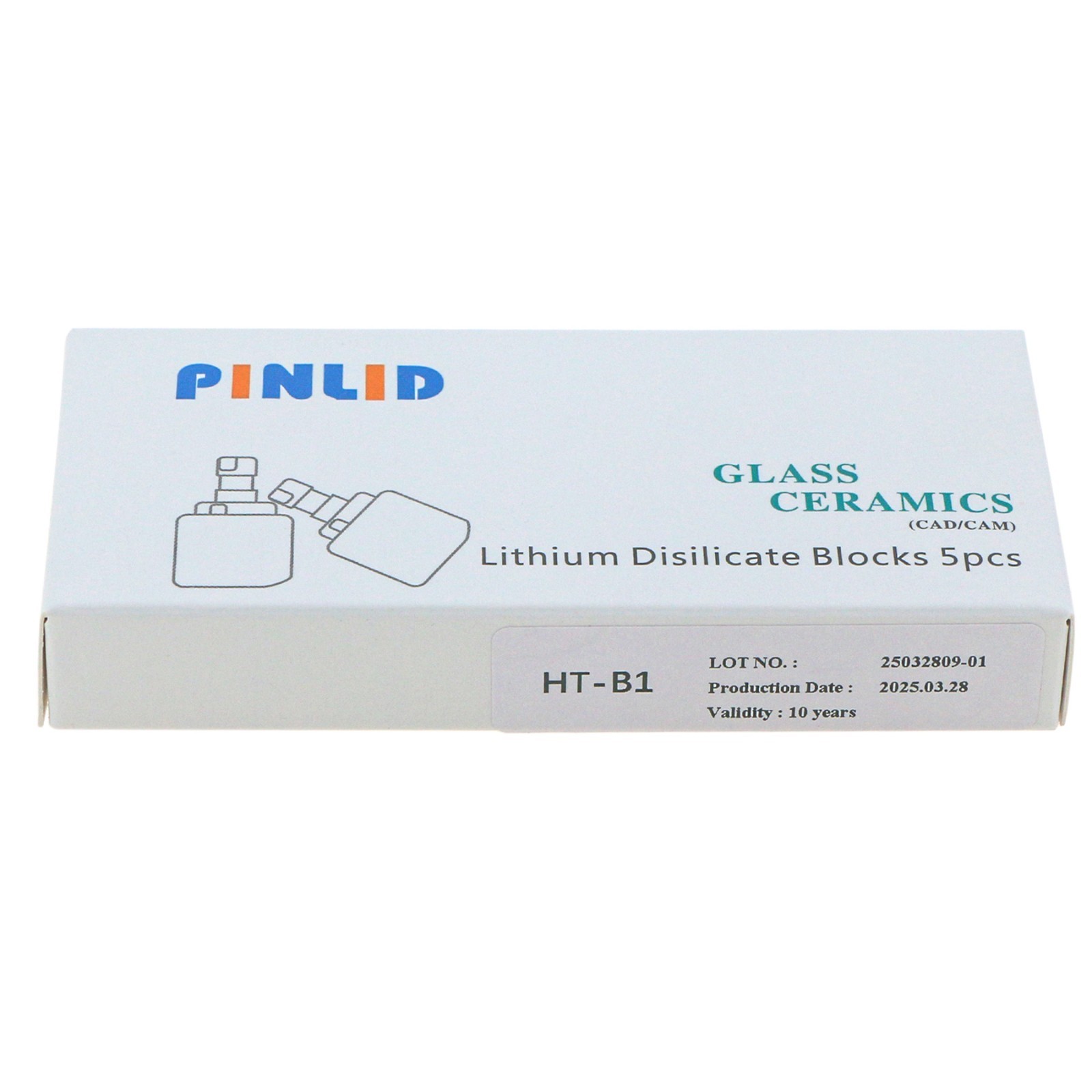 US Dental Lithium Disilicate Glass Ceramic Blocks C14 HT CAD CAM CEREC Blocks