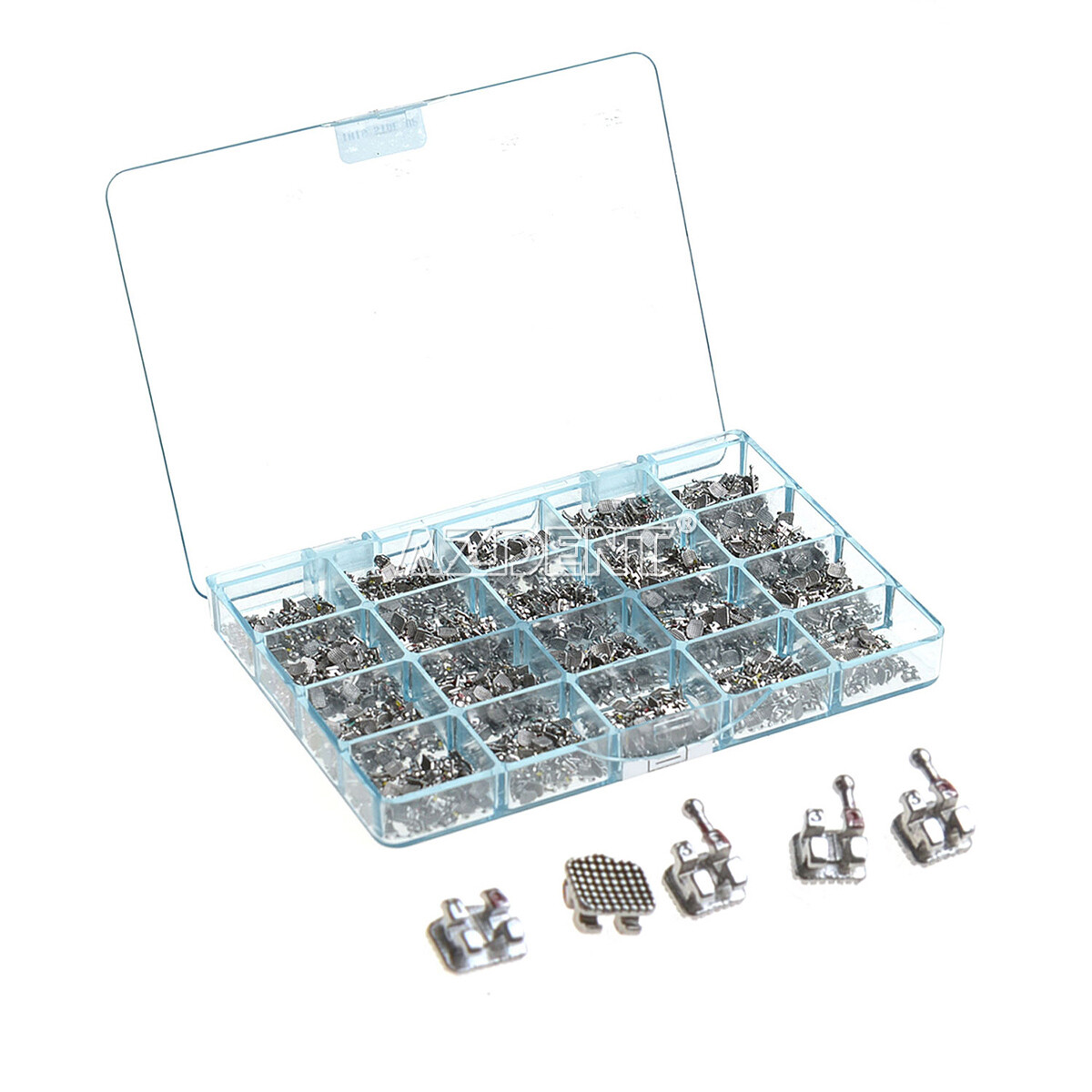 50Sets/pack AZDENT Dental Orthodontic Brackets Mini MBT Roth 018/022 Hooks 345
