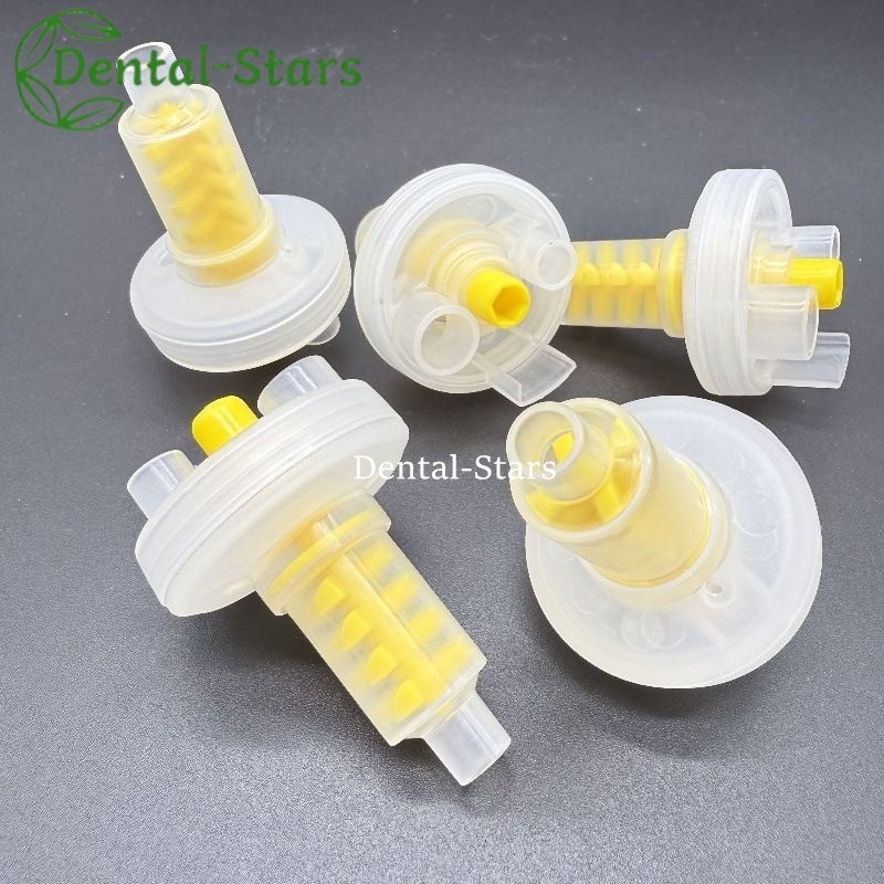 50/1000Pcs Dental Dynamic Mixing Tips for Impression Material Yellow Tips 5:1