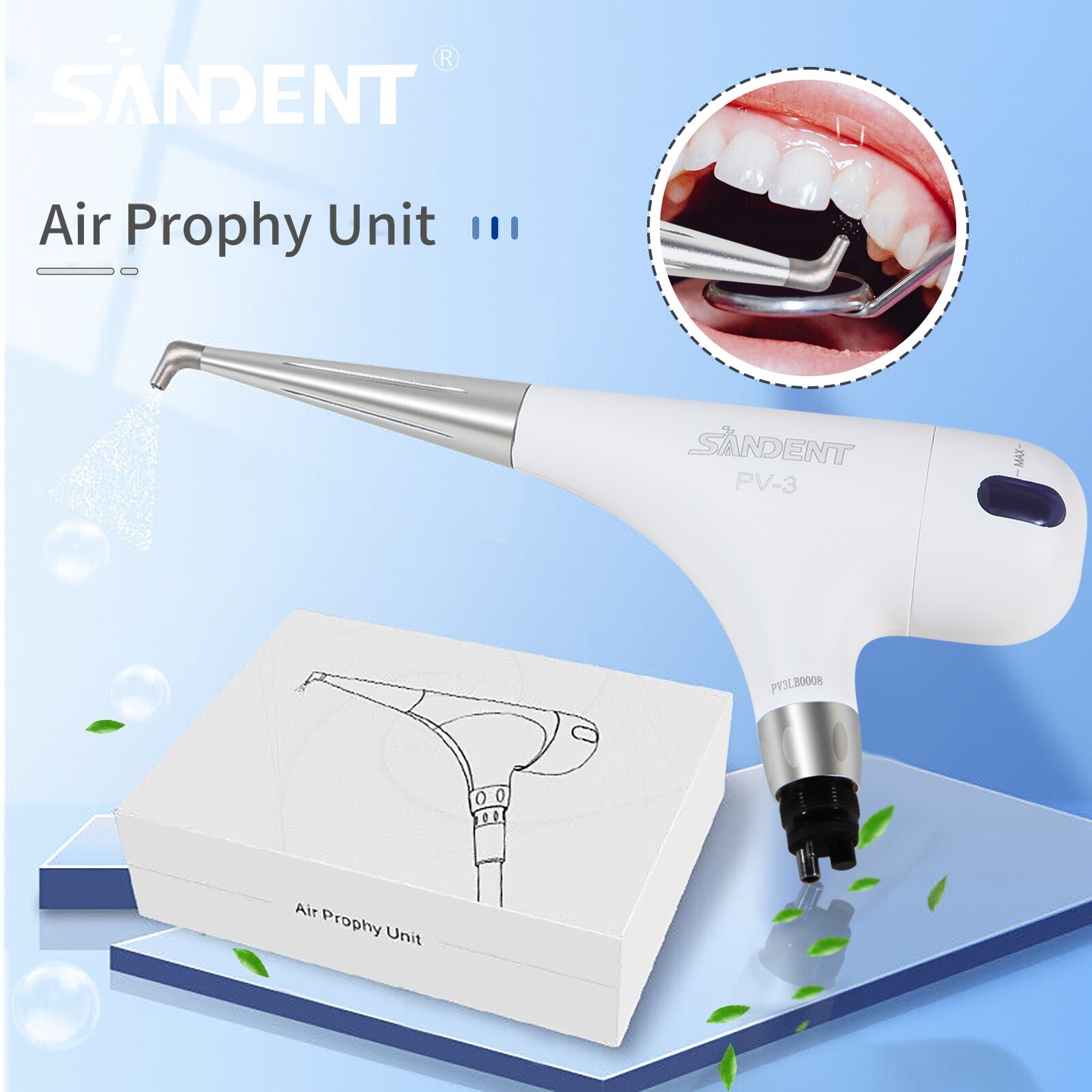 Dental dentist use Dental Jet Air prophy Polisher polishing Handpiece 4 Hole M4