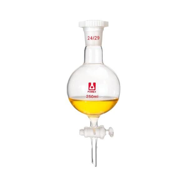 250ml-5000ml Spherical Separating Funnel Borosilicate Glass Lab Equipment ca