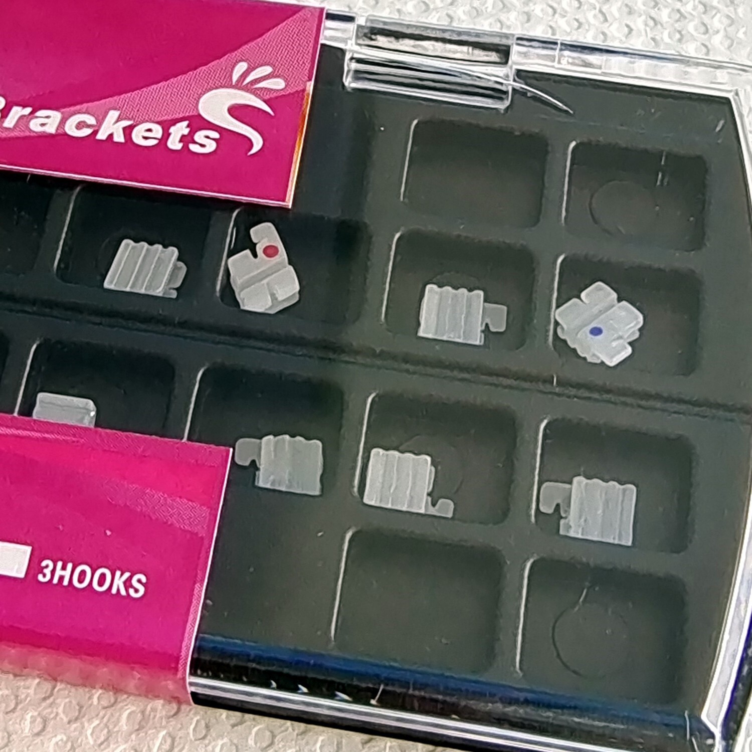 Dental Orthodontic Braces Kit 0.022 Roth Brackets NiTi Arch Wire Ligature Ties