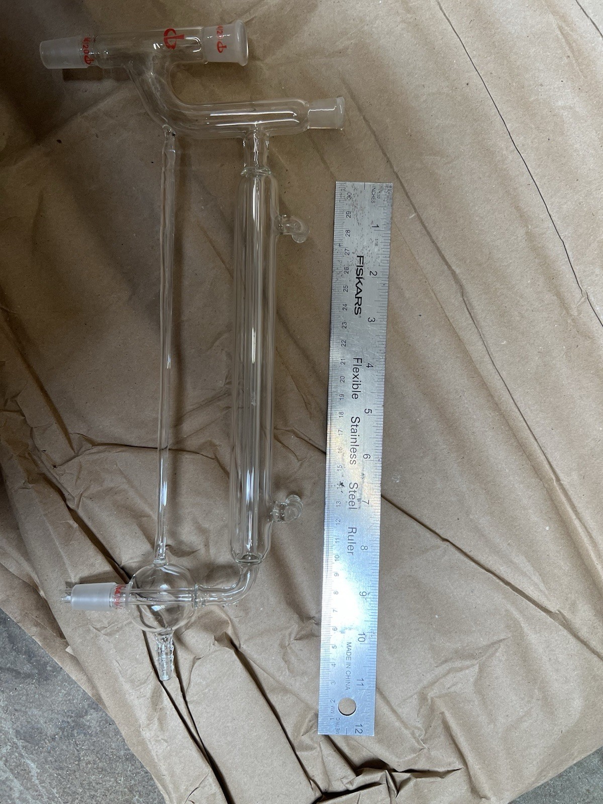 Claisen Distillation Head, 14/20 joints,190mm condenser