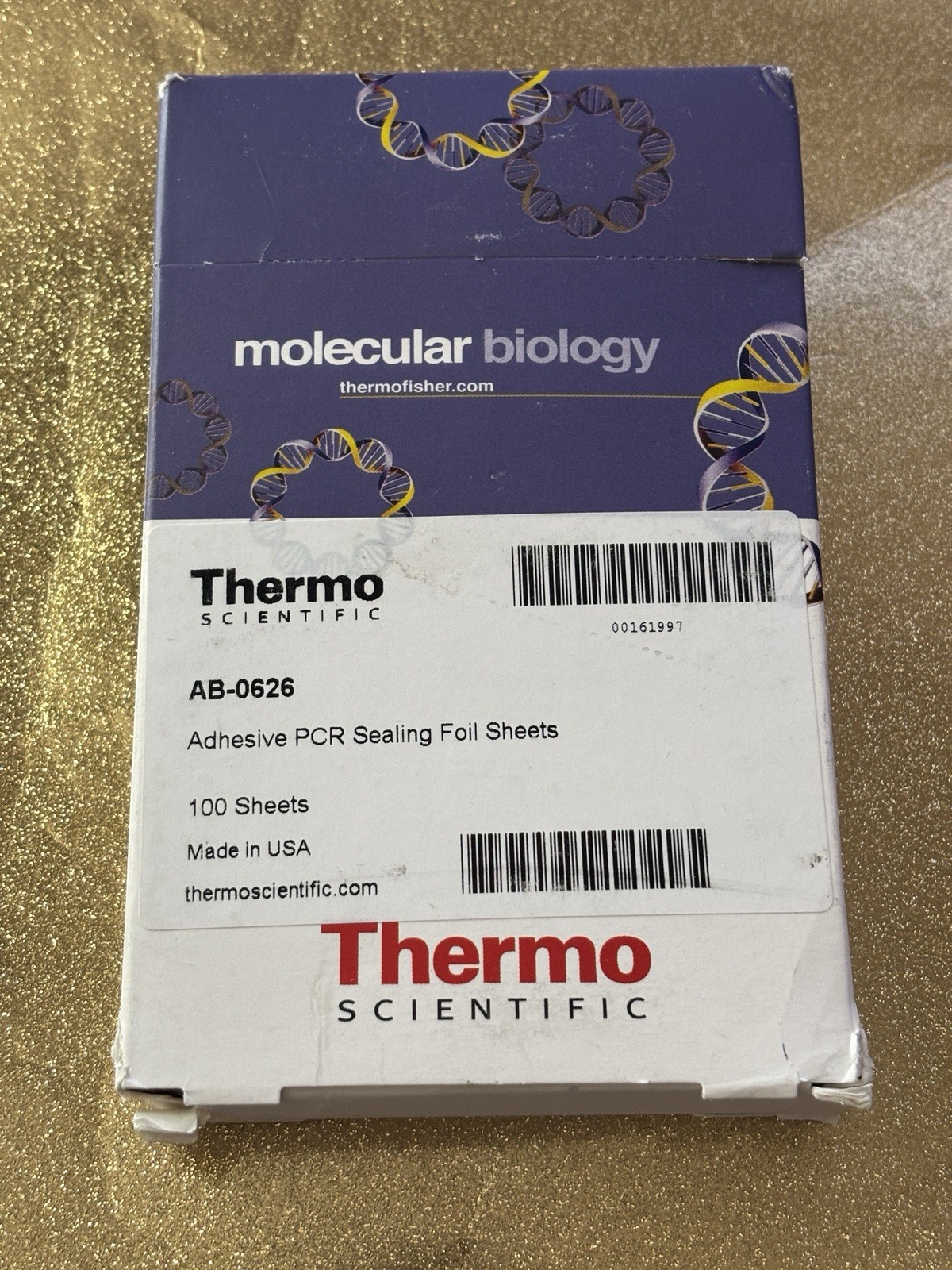 THERMO SCIENTIFIC AB-0626 ADHESIVE PCR SEALING FOIL SHEETS (100 pack)