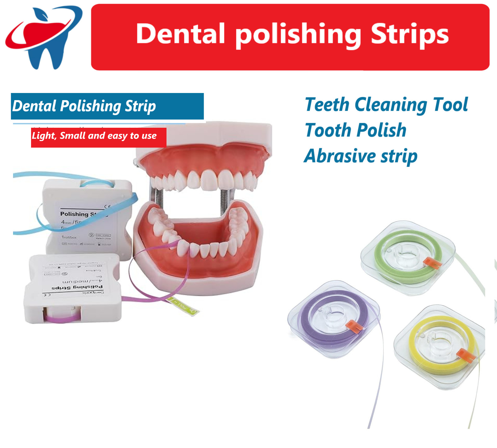 Dental Polishing Strips – Tooth Polisher Teeth Cleaning Abrasive Strip Oral Care