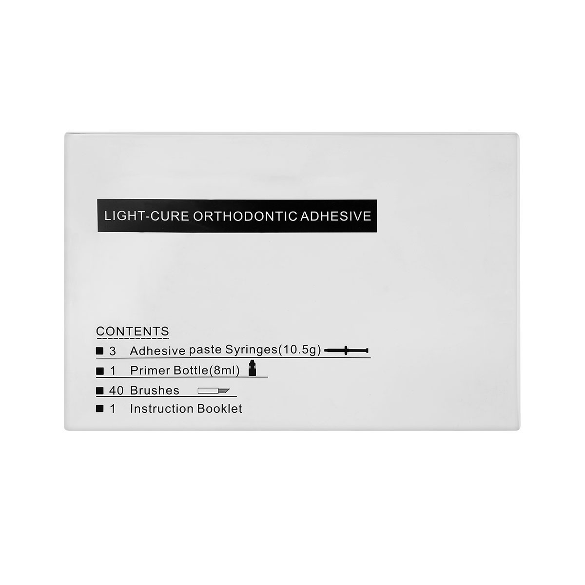 Dental Bracket Braces Glue Ortho Bonding Agents Light Cure Resin Adhesive Kit