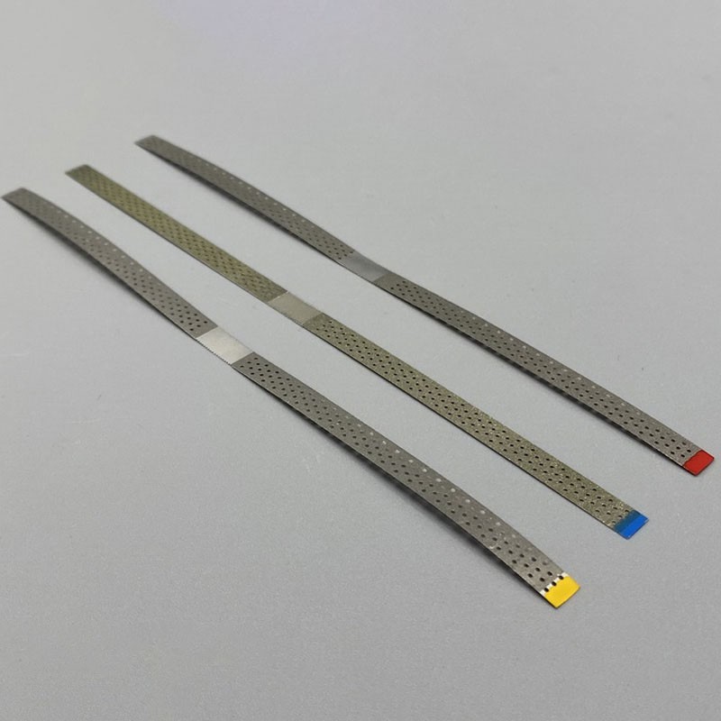 10 Dental Saw Diamond Polishing Finishing Strips Orthodontic IPR Strip With Hole