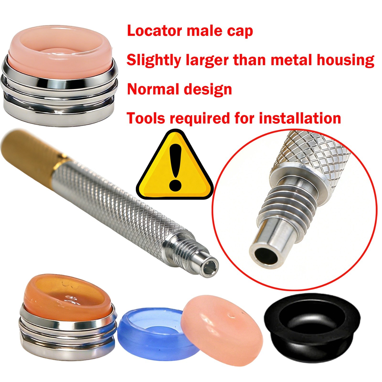 US Universal Dental Retention Caps Insertion Extraction Remove Locator Core Tool