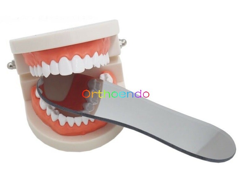 1Set/5Pc Dental Ortho Mouth Mirror Intraoral Photographic Reflector Glass Mirror