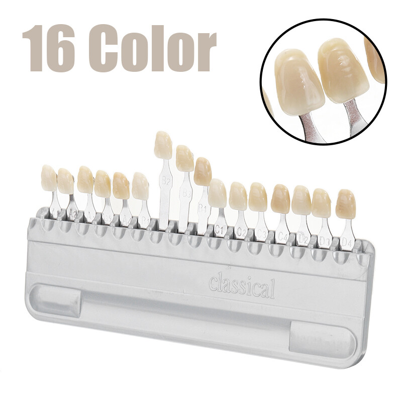 Shade Guide Dental Dentist Materials 16 Colors Shade Guide Teeth
