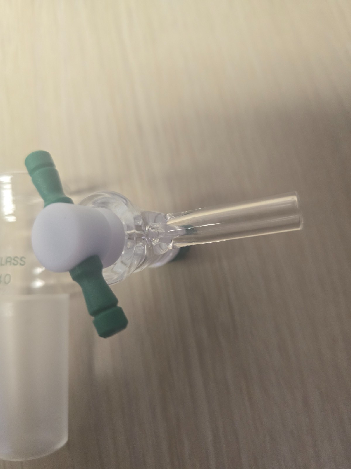 Chemglass CG-1053-A-02 Adapter, Vacuum Filtration, 24/40, #2 Pluro Stopper