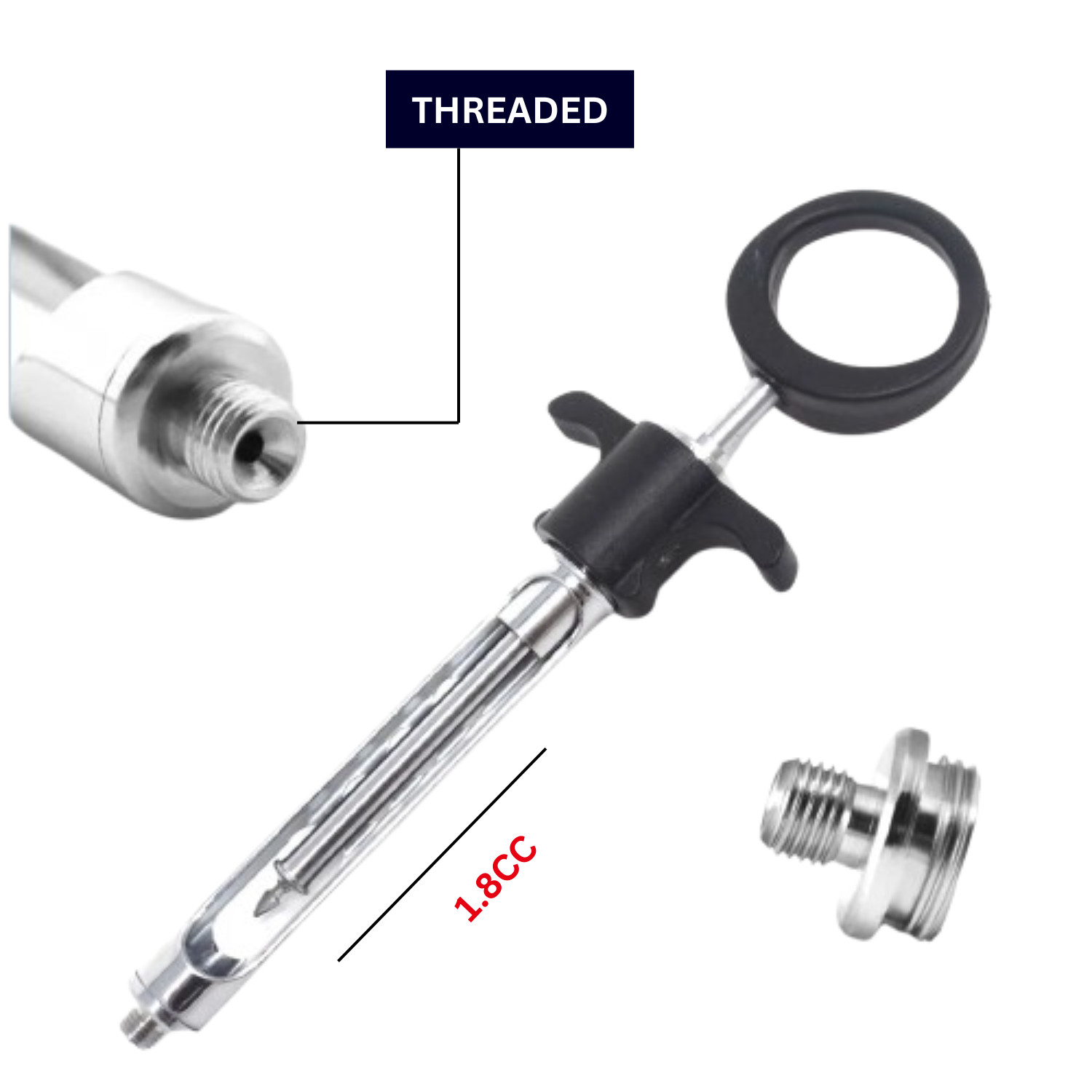 10x Dental Anesthetic Syringe 1.8CC Self-Aspirating Surgical Stainless Steel USA