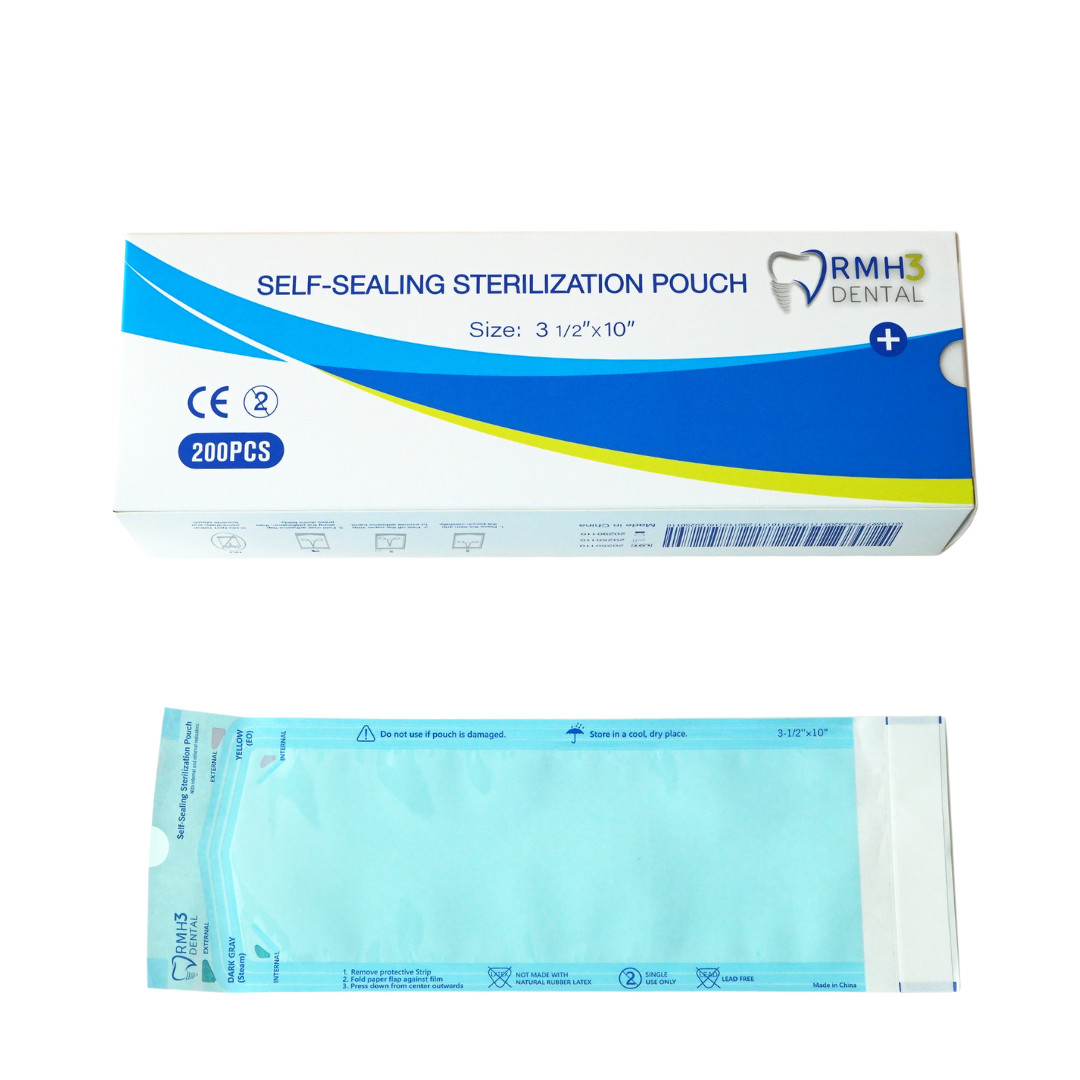 RMH3 Dental 3.5″ x 10″ Self-Sealing Sterilization Pouch 200/Box