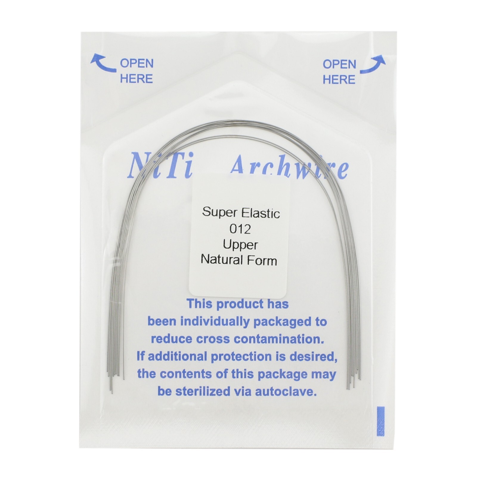 Dental Orthodontic Arch Wire Niti Natural Form Round Rectangular Super Elastic